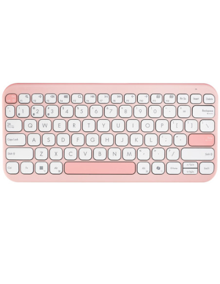 Tastaturi ASUS Tastatura ASUS Marshmallow KW100, Wireless, Roz
