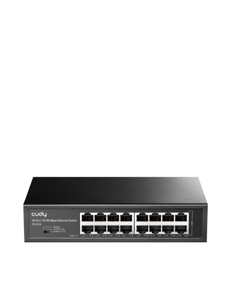 Switch-uri CUDY 16-Port 10/100 Mbps Switch, 16 10/100 Mbps RJ45 Ports, Switch/VLAN/Extend working mode DIP switch, Rack-mountabl