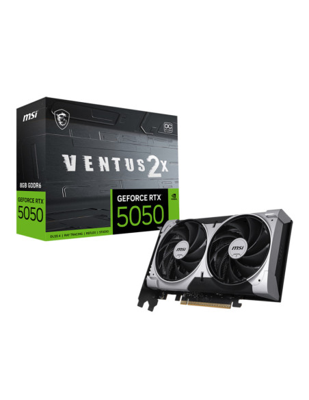 Placi video MSI Placa video MSI GEFORCE RTX 5050 VENTUS 2X OC, 8GB GDDR6, PCI Express 5.0, 128-bit