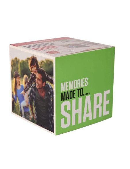 Hartie foto CANON PP-201 13x13CM PHOTO CUBE Green, 40 coli, 1 x rama foto.