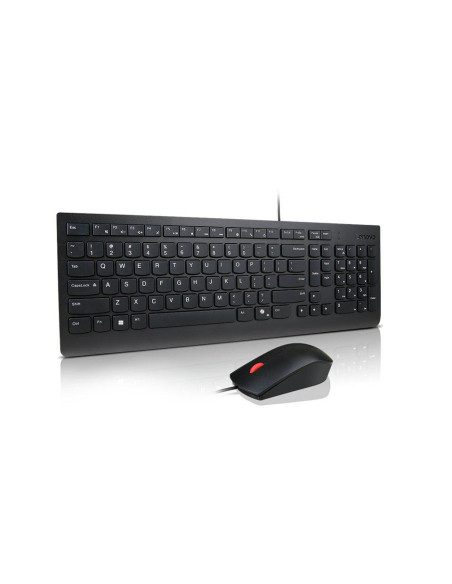 Mouse LENOVO Mouse LENOVO Essential Wired Combo, 1600 dpi, Negru