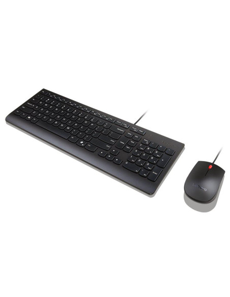 Mouse LENOVO Mouse LENOVO Essential Wired Combo, 1600 dpi, Negru