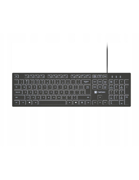 Tastaturi NATEC Tastatura NATEC Herring Slim, USB, negru