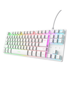 Tastaturi TRUST Tastatura Trust GXT833W Thado TKL, alb