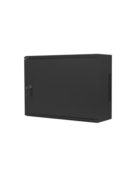 Cabinete metalice / Rack -uri LANBERG Dulap rack de perete 19", 4U+3U, 540x200 mm, profil redus, negru, asamblat