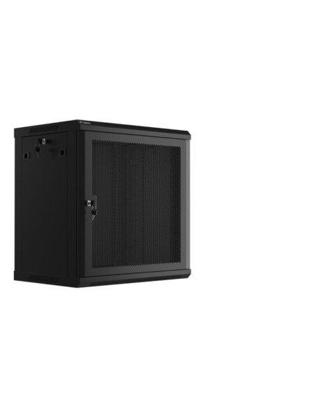 Cabinete metalice / Rack -uri LANBERG Dulap rack 19" perete 12U / 600x450 cu ușă perforată, negru (flat pack)