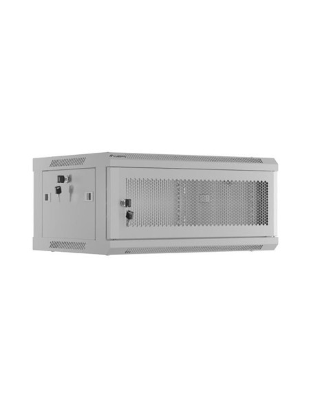 Cabinete metalice / Rack -uri LANBERG Dulap rack de perete 19", 4U, 600x450 mm, usa perforata, gri,