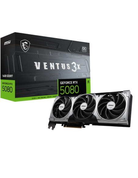 Placi video MSI Placa video MSI GeForce RTX 5080, 16GB GDDR7, PCI Express 5.0, 256-bit