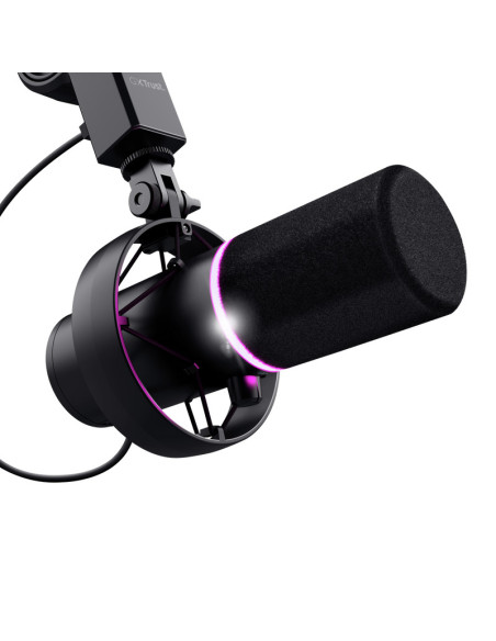Microfoane TRUST Microfon Trust GXT 255+ Onyx, tip Cardioid, USB, LED backlight