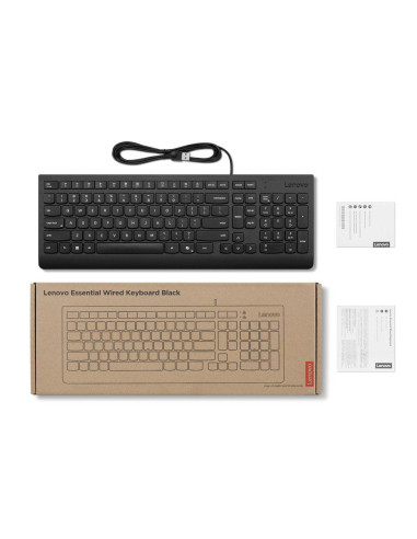 Mouse LENOVO LN Essential Wired Keyboard (Black)