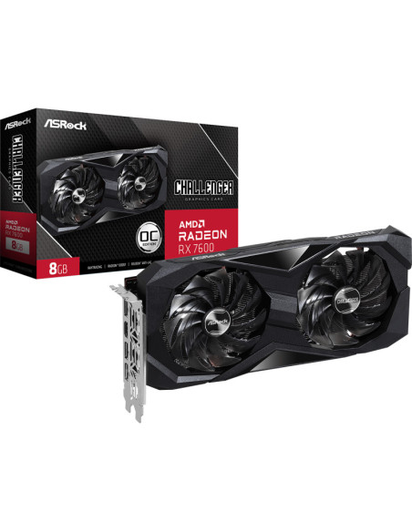 Placi video ASROCK Placa video ASRock Radeon RX 7600, 8GB GDDR6, PCI Express 4.0, 128-bit