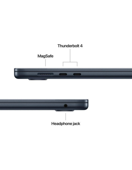 Laptop APPLE MacBook Air 15.3" Retina/Apple M5 (CPU 10-core, GPU 10-core, NeuralEngine16-core)/24GB/512GB - Midnight - INT KB (N