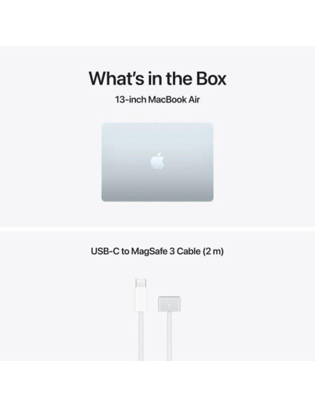 Laptop APPLE MacBook Air 15.3" Retina/Apple M5 (CPU 10-core, GPU 10-core, NeuralEngine16-core)/16GB/1TB - Sky Blue - INT KB (No