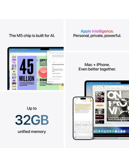 Laptop APPLE MA13 M5 CPU-10/GPU-10/24GB/1TB INT BL