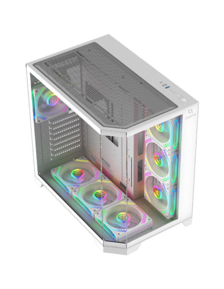 Carcase AQIRYS Carcasa AQIRYS Titan, RGB, Mid Tower, White