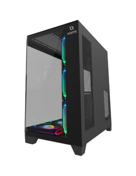 Carcase AQIRYS Carcasa AQIRYS Titan, RGB, Mid Tower, Black