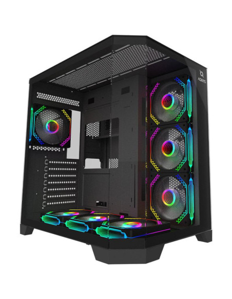 Carcase AQIRYS Carcasa AQIRYS Titan, RGB, Mid Tower, Black