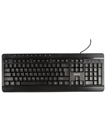 Kit mouse tastatura SPACER Kit Wired tastatura si mouse SPACER SPOK-WD-02, taste numerice, Negru