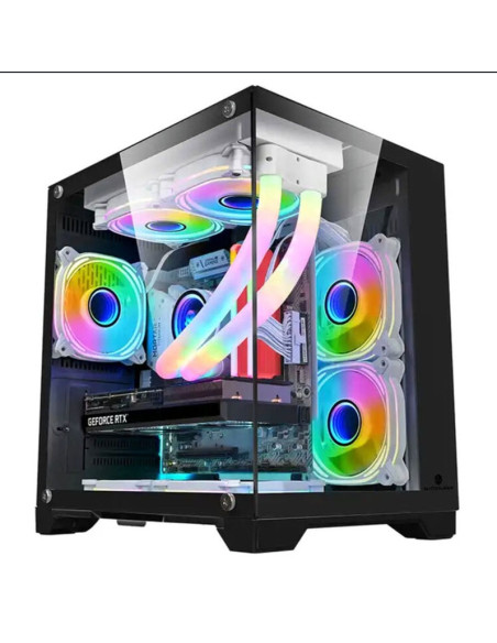 Carcase 1st PLAYER Carcasa 1st PLAYER MV5-TP, RGB, Cube Tower, Black