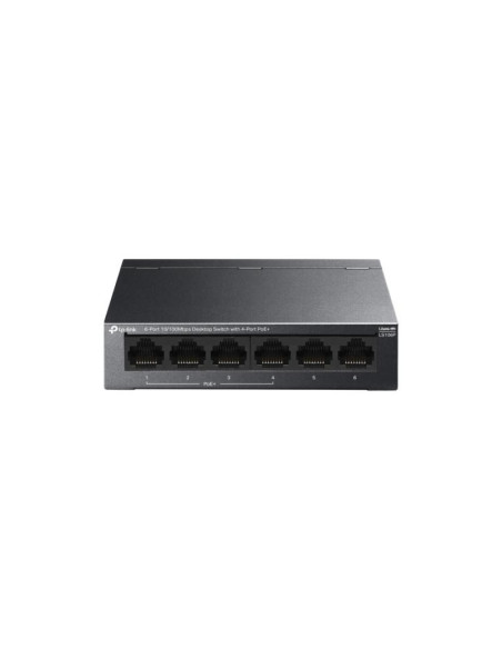 Switch-uri TP-LINK SWITCH LS106P, 6-Port 10/100Mbps Desktop Switch with 4-Port PoE+, 10BASE-T: UTP category 3, 4, 5 cable (maxim