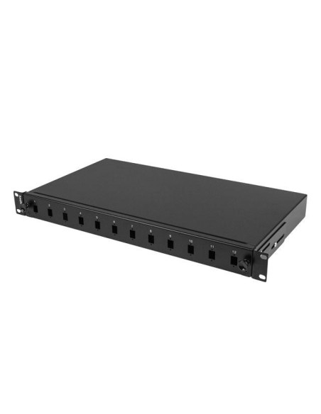 Alte accesorii retea LANBERG Patch panel fibră rack 19" 1U 12x SC