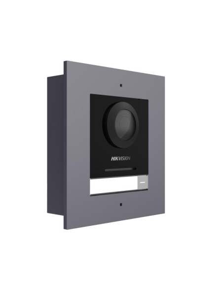 Video HIKVISION Post exterior modular videointerfon IP Hikvision DS-KD8003-IME1(B)/FL, montaj ingropat, 1 buton, 2000 de utiliza