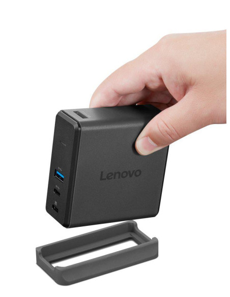 Accesoriu laptop Lenovo X9 Charging GaN Dock Prin cablu USB 3.2 Gen 2 (3.1 Gen 2) Type-C Gri