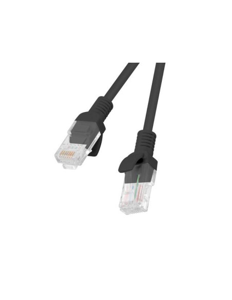 Alte accesorii retea LANBERG Patch cord Cat.6 UTP LSZH Cu 0,5 m negru, Fluke Passed
