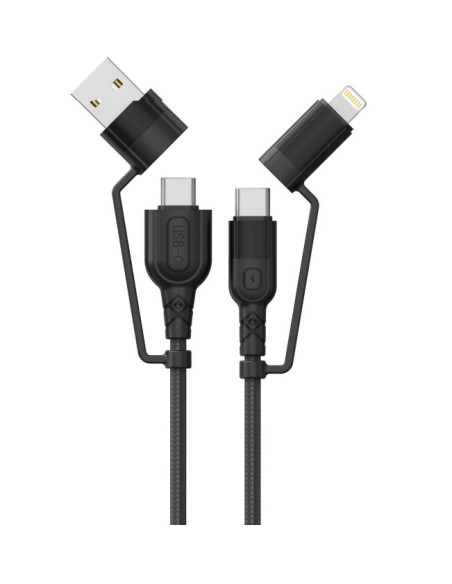 Cabluri periferice LEMONTTI Cablu Audio Lemontti USB A&C-USB-C 1,2m