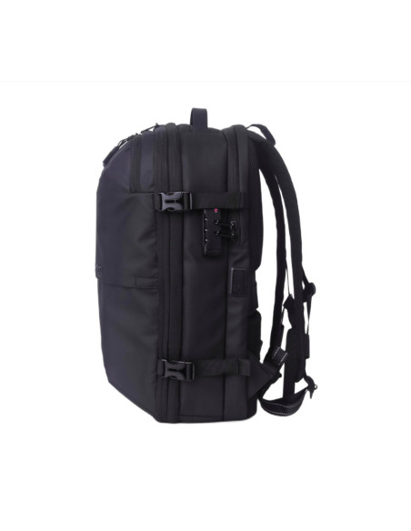 Lemontti Rucsac Smart Premium cu Vacuum si pompa vid 5 capete inclusa, 30-60L pentru cabina avion, impermeabil, doua mufe incarc