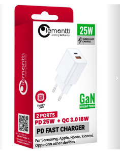 Cabluri periferice LEMONTTI Lemontti Incarcator Retea 25W... 2