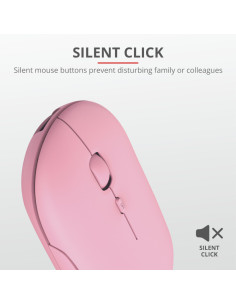 Mouse TRUST Mouse Wireless Trust Puck, 1600 dpi, Roz 2