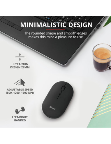 Mouse TRUST Mouse Wireless Trust Puck...