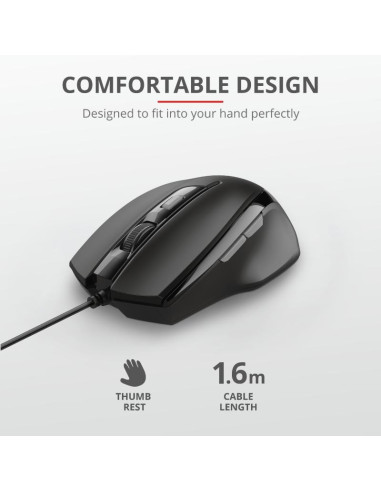 Mouse TRUST Mouse Trust Voca Comfort Mouse,...