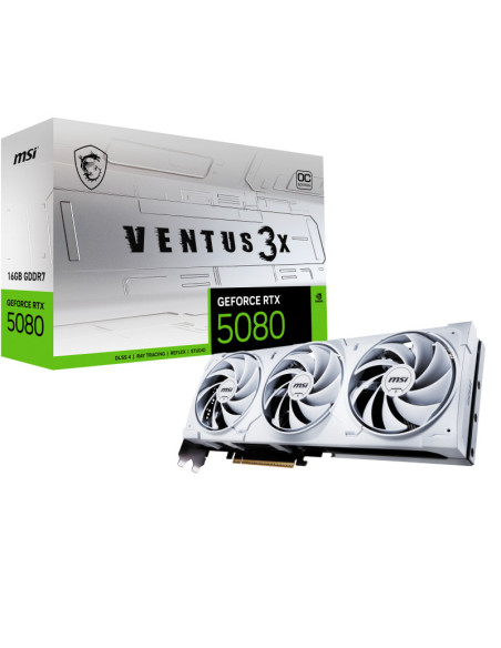Placi video MSI Placa video MSI GeForce RTX 5080, 16GB GDDR7, PCI Express 5.0, 256-bit