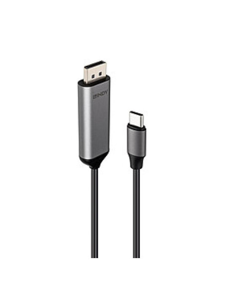 Cabluri periferice LINDY Cablu Lindy Bi-Directional USB C la DisplayPort, lungime 2m, Supported Bandwidth: 32.4Gbps, rezolutie m