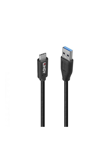 Cabluri periferice LINDY Cablu Lindy 1m USB 3.2 Type-A to Type-C (tata - tata), Black Line, Supported Bandwidth: 10Gbps, negru