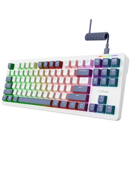 Tastaturi TRUST Tastatura Mecanica Gaming Trust GXT 872 Xyra, RGB, USB, alb