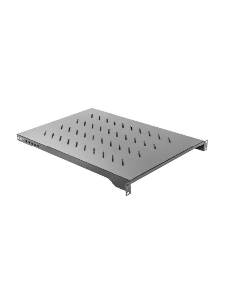 Accesorii LANBERG Poliță fixă 19" 1U / 483x700 mm, max. 25 kg, negru