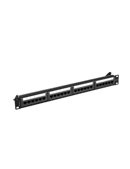 Alte accesorii retea LANBERG Patch panel 24 porturi 1U 19" Cat.6A UTP negru