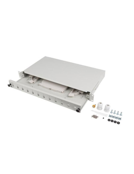 Alte accesorii retea LANBERG Patch panel fibră rack 19" 1U 12x SC