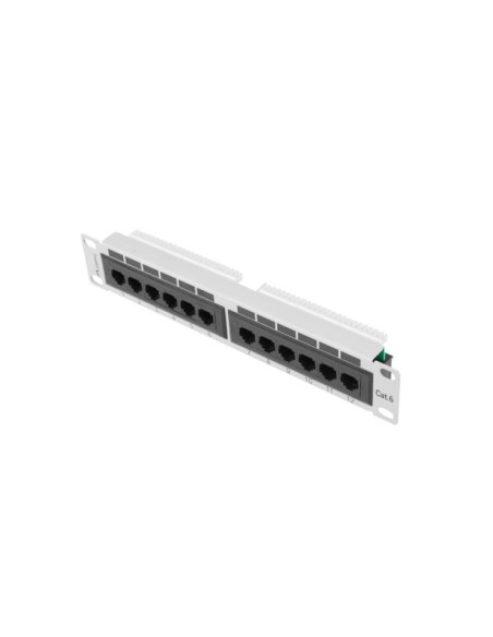 Alte accesorii retea LANBERG Patch panel 12 porturi 1U Cat.6 UTP gri