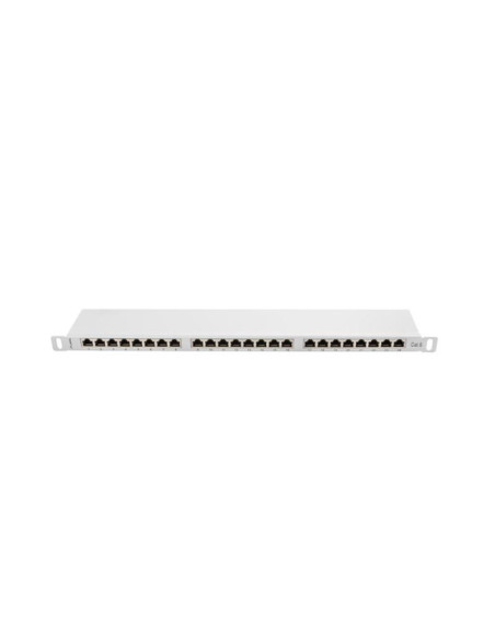 Alte accesorii retea LANBERG Patch panel 24 porturi 0,5U 19" Cat.6 FTP cu organizator cabluri, ecranat, gri