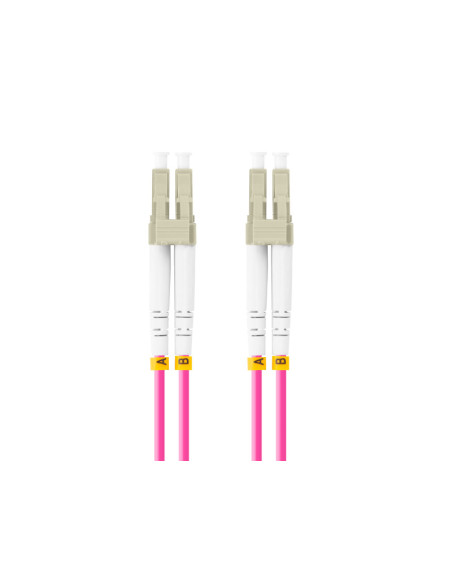 Alte accesorii retea LANBERG Patch cord fibră MM LC/UPC-LC/UPC duplex 2 m LSZH OM4 50/125 3,0 mm violet