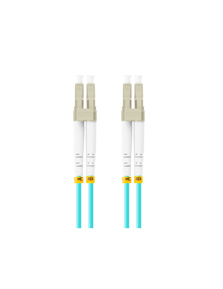 Alte accesorii retea LANBERG Patch cord fibră MM LC/UPC-LC/UPC duplex 2 m LSZH OM3 50/125 3,0 mm aqua