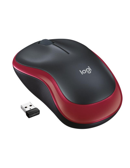 Mouse LOGITECH Mouse Wireless LOGITECH Wireless Mouse M185, 1000 dpi, Rosu