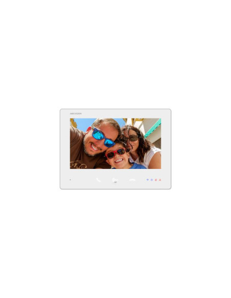 Video HIKVISION Monitor videointerfon color Hikvision DS-KH7300EY-WTE2/White, 7-inch, rezolutie: 1024 × 600, Colorful TFT, 3 but