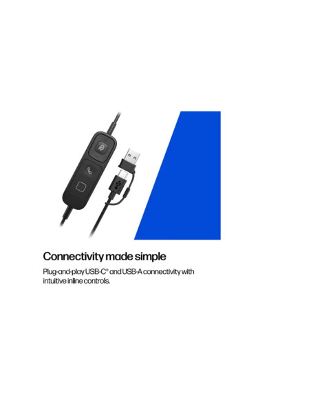 Casti audio HP Casti Head-band HP Mission 625, Wired, noise-canceling, Negru