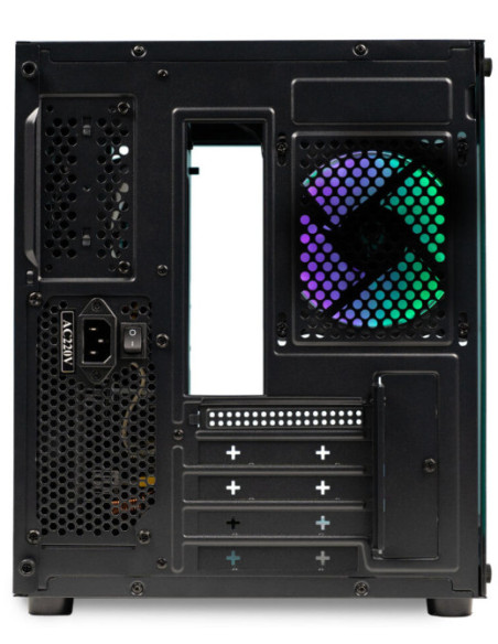 Carcase SPACER Carcasa SPACER Aquarium, RGB, Micro Tower, Black