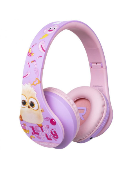 Casti audio POWERLOCUS Casti Head-band PowerLocus P2 Angry Birds, Wireless, Roz